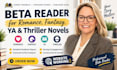 beta read romance beta reader fantasy ya novel beta reader thriller beta reader