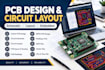 design custom pcb layout design circuit schematic design esp32 pcb gerber files