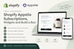 customize shopify appstle subscription, widget and build a box