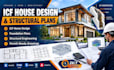 design icf house plans, structural drawings and foundation plans