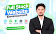 build custom website development as full stack developer in nextjs and react