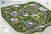 design custom isometric campus map, schools hotel map, navigation map
