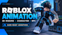 create roblox character animation, 3d rigging and game animations