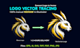 vectorize logo, trace, redraw and convert image to vector