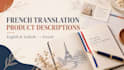 translate and proofread product descriptions into french