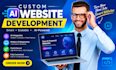 develop a custom ai website, ai web app, saas and ai software