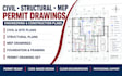 Do civil structural engineer drawings construction mep plans and permit ...