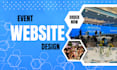 design event website booking event planning website event management website