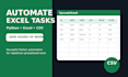 automate repetitive excel and CSV tasks with python