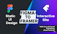 convert figma to framer website with smooth scroll animations