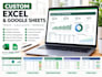 create a custom excel spreadsheet or google sheets tracker