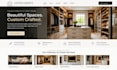 design squarespace cabinet maker website custom cabinetry closet designer site