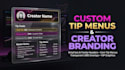 design custom onlyfans, fansly promo banners and tip menus
