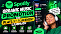 do organic music promotion and playlist placement campaign