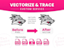 vectorize your image, logo with manual vector tracing