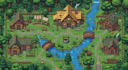 create 8bit 16bit pixel art rpg background tileset tilemap game environment