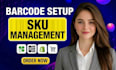 setup retail barcode and sku management