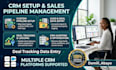 do crm setup sales pipeline management and deal tracking data entry