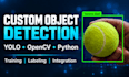 build an object detection script using yolo and opencv