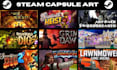 design professional steam capsule art, game headers, steam artwork, steam page