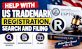help with US trademark registration, search and filing