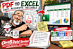 convert PDF to excel and clean spreadsheet data