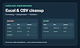 clean, deduplicate and organize your excel or CSV data
