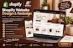 build, redesign, and optimize a professional shopify store