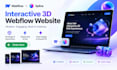 build an interactive 3d webflow website with spline automations