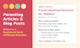 write parenting articles as a rece