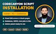 install and fix your codecanyon PHP script