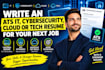 write an ats IT, cybersecurity, cloud or tech resume for your next job