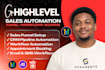 setup gohighlevel sales funnel workflow automation appointment booking system