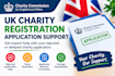 fix your rejected UK charity registration application