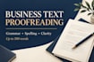 proofread and polish your english business text