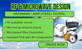 design microwave and rf antennas, amplifiers and filters