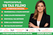 prepare and file us tax return 1040 1040nr