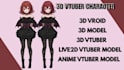 design live2d vtuber model, anime 2d vtuber model, 3d vtuber rigging