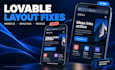 fix lovable website responsive layout issues mobile menu spacing and text sizing