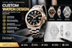 create a professional custom watch design