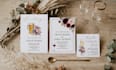 design rehearsal dinner, reception and wedding weekend invitations
