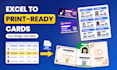 convert excel or google sheets data into print ready cards pdf