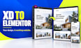 convert xd to elementor and build a responsive wordpress website