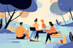 create a digital vector flat character or object illustrations