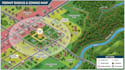 create permit radius maps showing parcels, zoning, applications and project map