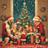 draw a personalized family christmas portrait
