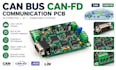 design can bus canfd pcb, ecu communication, obd2 andj1939 interface