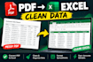 convert PDF to excel and clean your data