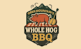 design ober mountains whole hog BBQ logo