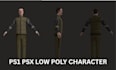 create 3d low poly assets, retro psx ps1 styles and stylized character